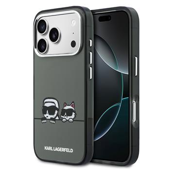 Karl Lagerfeld IML K&CH Heads Logo MagSafe kryt iPhone 17 Pro Max černý