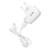 Cestovní Nabíječka Blue Star do sítě s odnímatelným Lightning->USB kabelem pro iPhone 5/6/6s - bílá