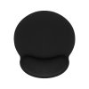 Ergonomická podložka pod myš s opěrkou zápěstí 250x230x25mm - černá