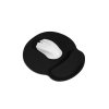 Ergonomická podložka pod myš s opěrkou zápěstí 250x230x25mm - černá