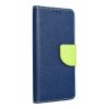 Fancy pouzdro Book - Huawei P8 Lite (2017) - modré/limetkové