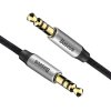 BASEUS kabel AUX Yiven 3,5 mm M30 1,5 metru stříbrno-černý CAM30-CS1