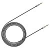 BASEUS kabel AUX Yiven 3,5 mm M30 1,5 metru stříbrno-černý CAM30-CS1