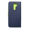Pouzdro Fancy Book Xiaomi Redmi 9 navy blue/limonka
