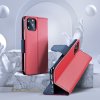 Pouzdro Fancy Book Xiaomi Redmi Note 9 červené/navy blue