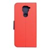 Pouzdro Fancy Book Xiaomi Redmi Note 9 červené/navy blue