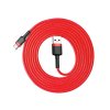 BASEUS kabel USB Cafule Typ C 3A 1 metr červený CATKLF-C09