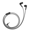 HOCO sluchátka do uší jack 3,5mm s mikrofonem M72 černé