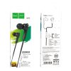 HOCO sluchátka do uší jack 3,5mm s mikrofonem M72 černé