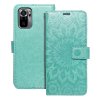 Pouzdro Forcell MEZZO Book XIAOMI Mi 11 Lite 5G / Mi 11 Lite LTE ( 4G ) / Mi 11 Lite NE mandala zelené