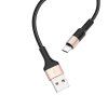 HOCO Kabel USB A na typ C 2A X26 1 m černo-zlatý