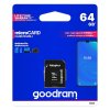 Paměťová karta microSD GOODRAM 64GB CLASS 10 UHS I 100MB/s s adaptérem SD