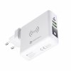 Forcell 4v1 15W multifunkční nabíječka s konektory USB/USB typu C, powerbankou 8000mAh a bezdrátovým nabíjením