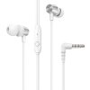 HOCO Sluchátka do uší jack 3,5mm s mikrofonem M79 Cresta bílé
