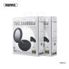 REMAX Sluchátka bezdrátové / bluetooth TWS-9 s dokovací stanicí a zrcadlem černé