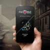 Hybridní sklo Forcell Flexible 5D Full Glue Apple iPhone 12 Pro Max 6,7" černé