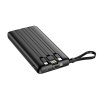Externí baterie (POWER BANK) VEGER C10 - 10 000mAh (Micro + Typ C + Lightning 8-pin) černá
