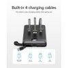 Externí baterie (POWER BANK) VEGER C10 - 10 000mAh (Micro + Typ C + Lightning 8-pin) černá