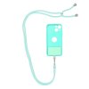 Šňůrka na mobil SWING s nastavitelnou délkou / délka 165cm (max 82,5cm ve smyčce) / na rameno nebo na krk - světle zelená