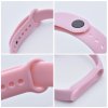 Řemínek / silikonový pásek smart band Xiaomi Mi Band 3 / 4 / 5 / 6 / 7 růžová