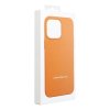Pouzdro Leather Mag Cover APPLE IPHONE 14 PLUS oranžové