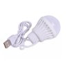 LED žárovka na USB bílé světlo 3W kabel 1m 200lm