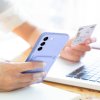 Pouzdro Forcell CARD CASE SAMSUNG Galaxy A14 5G / A14 4G fialové