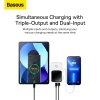 Externí baterie (POWER BANK) BASEUS QPow - 10 000mAh LCD Quick Charge PD 20W s Lightning kabelem 8-pin bílá PPQD020002