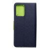 Pouzdro Fancy Book XIAOMI Redmi NOTE 12 5G navy blue / limonka