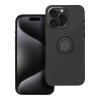 Pouzdro Forcell SILICONE RING APPLE IPHONE 15 PRO MAX černé