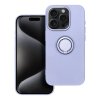 Pouzdro Forcell SILICONE RING APPLE IPHONE 15 PRO fialové