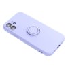 Pouzdro Forcell SILICONE RING APPLE IPHONE 15 PLUS fialové