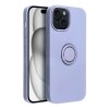 Pouzdro Forcell SILICONE RING APPLE IPHONE 15 fialové