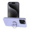 Pouzdro Forcell SILICONE RING APPLE IPHONE 15 PRO MAX fialové