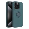 Pouzdro Forcell SILICONE RING APPLE IPHONE 15 PRO zelené