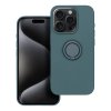 Pouzdro Forcell SILICONE RING APPLE IPHONE 15 PRO zelené