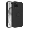 Pouzdro Forcell SILICONE RING APPLE IPHONE 15 PLUS černé