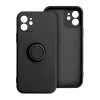 Pouzdro Forcell SILICONE RING APPLE IPHONE 15 PLUS černé