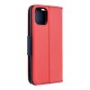 Pouzdro Fancy Book APPLE IPHONE 15 PRO červené / navy blue
