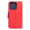 Pouzdro Fancy Book APPLE IPHONE 15 PRO červené / navy blue
