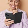 EtuizklapknaiPhone15PLUSDualPocketBookczarne6