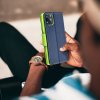 Pouzdro Fancy Book APPLE IPHONE 15 PRO navy blue / limonka