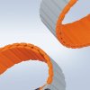 DUX DUCIS LD silikonový řemínek  pro Apple Watch 38/40/41mm šedá/oranžová