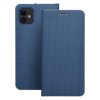 Pouzdro LUNA Book Carbon APPLE IPHONE 15 modré