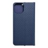 Pouzdro LUNA Book Carbon APPLE IPHONE 15 modré