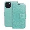 Pouzdro Forcell MEZZO Book APPLE IPHONE 15 mandala zelené