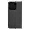 Pouzdro LUNA Book Carbon APPLE IPHONE 15 Pro černé