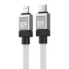 BASEUS Kabel Typ C Apple Lightning 8-pin CoolPlay Fast Charging 20W 1m bílý CAKW000002