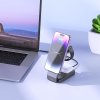 HOCO indukční nabíječka 3 v 1 kompatibilní s MagSafe 15W CQ3 černá