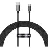 BASEUS Kabel USB A na typ C PD 6A 100W P10320102114-02 2 m černý